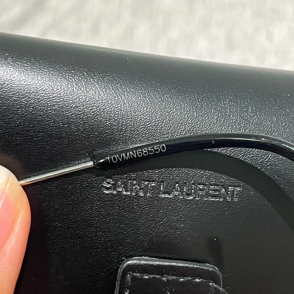 Saint Laurent Black and Silver Glasses